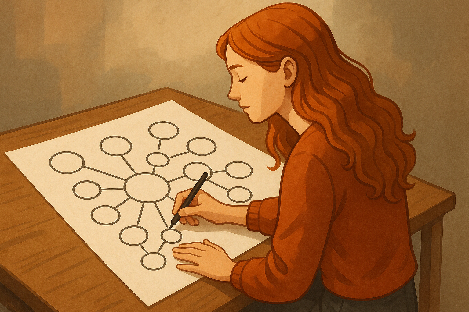 Draw a simple map of inner strengths, people, tools, and values, then turn it into small if–then actions.

